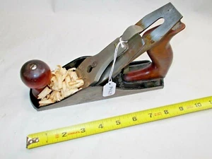 Flugzeug, Vintage schöner Shelton Nr. 9, Holzarbeiter glatter Bankhobel, Made in USA - Bild 1 von 10