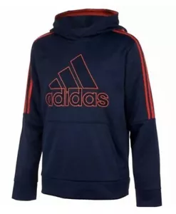 NWT Boy's ADIDAS Youth Tech Fleece Hoodie Navy Blue Size S, M, L Sweatshirt - Picture 1 of 5