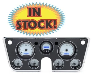 Kit Chevy Pickup Dakota Digital VHX-67C-PU-S-B - 1967-72 calibre VHX - plateado/azul - Imagen 1 de 7