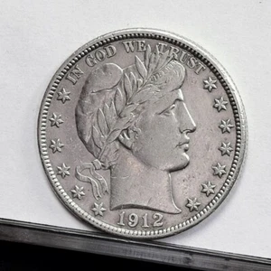 Medio dólar de peluquero 1912-D - detalles como nuevo, limpio (#55592-L) - Imagen 1 de 8