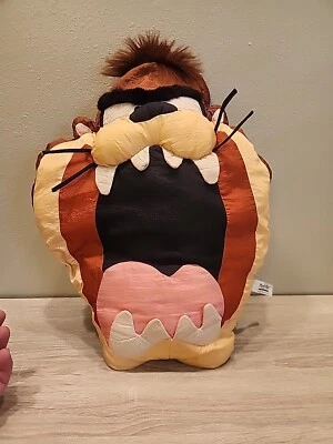 Cabeza de Almohada Taz Looney Tunes De Colección Años 90 1994 Diablo de Tasmania Peluche Juego por Juego Foto 1 de 4