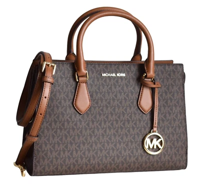 MICHAEL KORS Borsa SHEILA MD ZIP SATCHEL marrone 35S3G6HS2B - Imagen 1 de 4