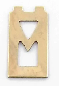  NOS MINT 14k Yellow Gold Initial Letter " M " For Jewelry Repair Insert See Pic - Picture 1 of 4