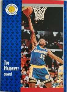 1991-92 Fleer Tim Hardaway #65 Warriors FROM A FRESH 2024 PACK A #10 MINT - Bild 1 von 2