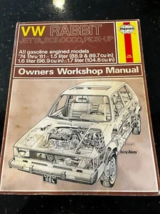 HAYNES REPAIR MANUAL VOLKSWAGEN RABBIT GOLF JETTA SCIROCCO PICK UP 1974-81 - Picture 1 of 12