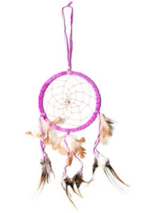Großer 45cm x 16cm Dreamcatcher Traumfänger Pink Handarbeit Gute Träume - Bild 1 von 1