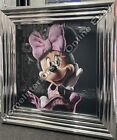 Minnie mouse Gucci bow, flying dress wall art picture liquid art & chrome frame