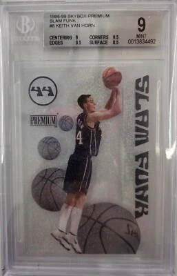 1998-99 Skybox Premium Slam Funk Keith Van Horn #8 BGS 9 - Image 1 of 2