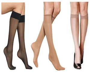 Ladies' 15 Denier Knee-High Pop Socks – Joanna Gray ✨ Sheer, Stylish & Ultra-Co - Picture 1 of 6