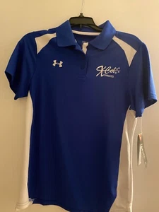 Under Armour Heat Gear Loose Women's Small Royal Blue Short Sleeved Shirt - Polo - Picture 1 of 5