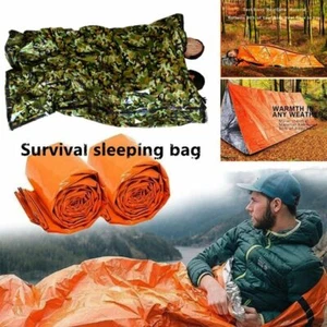 Waterproof Lightweight Emergency Sleeping Bag Bivy Sack - Survival Blanket Bags - Picture 1 of 12
