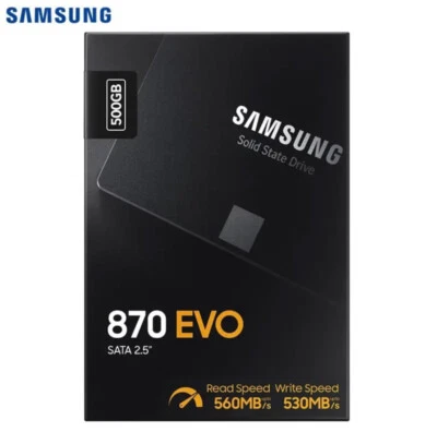 Samsung 870 EVO Series 500GB SSD 2.5" SATA III MZ-77E500 Solid State Drives - Image 1 of 4