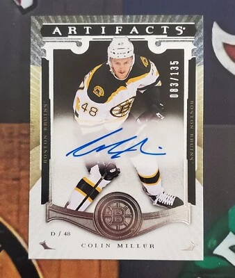 2015-16 Upper Deck Artifacts Rookie Auto Colin Miller  /135 - Image 1 of 2