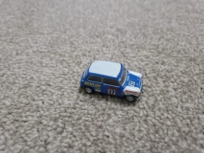 1/72 CARARAMA CLASSIC RACING MINI COOPER RALLY #17 BLUE/WHITE DIECAST MODEL CAR - Image 1 of 2
