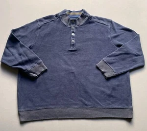 Tommy Bahama Herren Pullover Gr. XXL - blau grau Wendepullover - 1/4 Knopf - Bild 1 von 20
