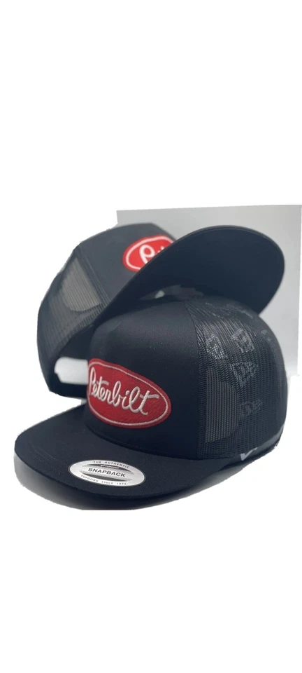 Peterbilt Diesel Trucker Hat 1 Cap Flat Bill Embroidered for Mens Hat Baseball - Image 1 of 1
