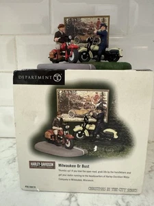 Dept 56. Christmas In The City. Harley- Davidson Milwaukee Or Bust 59410. 2003 - Picture 1 of 7