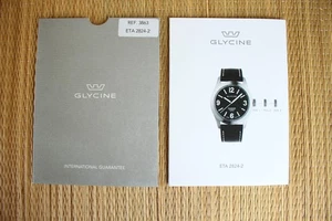 NOS GLYCINE INCURSORE OWNER WATCH PAPERWORK REGISTRATION BOOK GUIDE BOOKLET SET - Picture 1 of 8