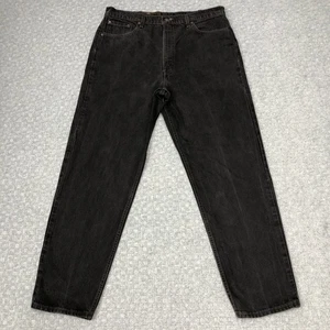 Jeans vintage Levis 550 para hombre 40x32 negros relajados cónicos hechos en EE. UU. Denim años 90 - Imagen 1 de 12