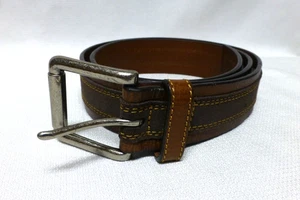 Neu mit Etikett Johnston & Murphy Wildleder Overlay Leder Herren Gürtel Größe 34 - Bild 1 von 6