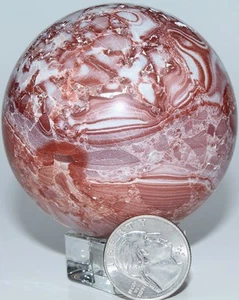 Esfera de jaspe de encaje loco mexicano / 2,72" (69,08 mm) / 15,70 oz (427,22 gr) 3544 - Imagen 1 de 16