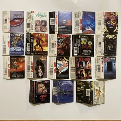 Heavy Metal J Card Lot Cassette ~ No Tapes Just covers ~ Metallica Anthrax Ozzy - Image 1 of 4