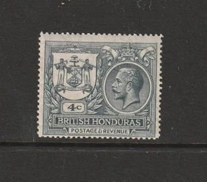 Britisch Honduras 1921 4c Schiefer UM/MNH SG 123 - Bild 1 von 2