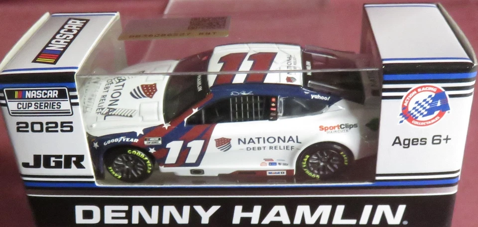 DENNY HAMLIN, NATIONAL DEBT RELIEF, #11,  1/64 ACTION 2025 CAMRY - Image 1 of 1