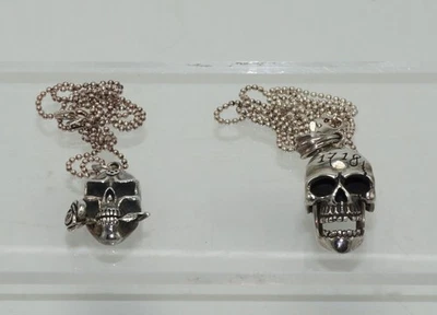 Collares colgantes de plata de ley 925 movimiento mandíbula rosa pesa 0,95 una vez Foto 1 de 4