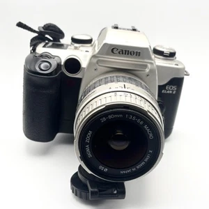 Canon EOS Elan II 35mm SLR Film Camera - 28-80mm 1:3.5-5.6 MACRO Lens & Strap - Picture 1 of 3