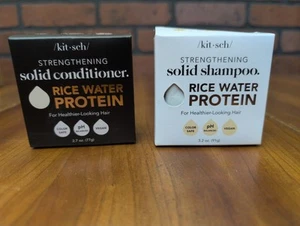 Kitsch Reisprotein Shampoo und Conditioner Bar Haarwachstum & Stärkung Neu im Karton - Bild 1 von 2