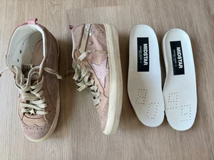 GOLDEN GOOSE Mid Star Dusty Pink Wildleder mit Charms GR. 35 / 5 **LESEN** - Bild 1 von 13