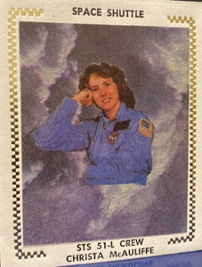CHALLENGER STS-51-L SPACE DISASTER -TEACHER MCAULIFFE MEMORIAL SOUVENIR COVER - Picture 1 of 5