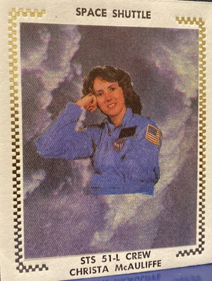 CHALLENGER STS-51-L SPACE DISASTER -TEACHER MCAULIFFE MEMORIAL SOUVENIR COVER - Image 1 of 4