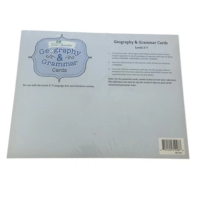 The Good And The Beautiful TGTB Geography & Grammar Cards Levels 5 - 7: Sealed  - Image 1 of 3