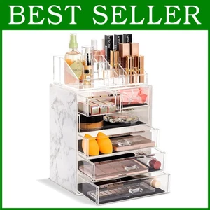 Organizador de tocador de acrílico con varios compartimentos - Imagen 1 de 9