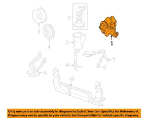 03 04 FORD MUSTANG POWER STEERING PUMP 728305 - Picture 1 of 2
