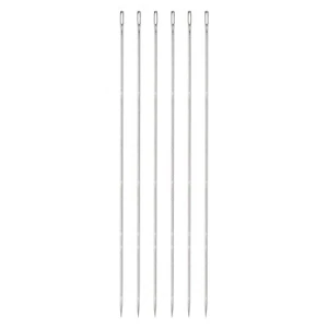 6pcs 12 Inch Upholstery Needles Stainless Steel Large Eye Stitching Needles - Photo 1/5