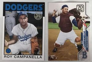 Roy Campanella 2021 Topps Update 70YT-70 And 35th Anniversary 86B-20 - Picture 1 of 2