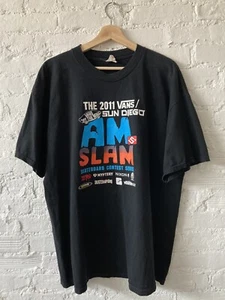 vans mens t-shirt size xl the 2011 vans off the wall sun diego am slam - Picture 1 of 4
