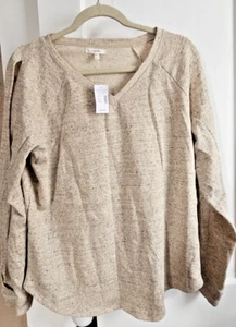 Neu mit Etikett Maurice Baumwollmischung Strickpullover ausgeschnittene Schulterärmel Damen Gr. Large - Bild 1 von 8