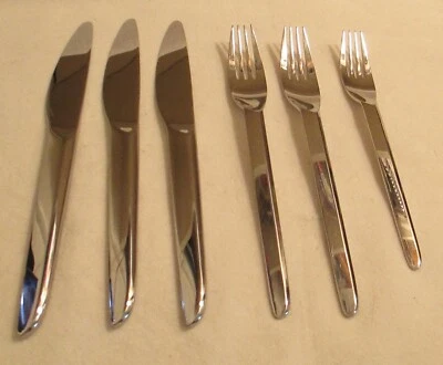 YAMAZAKI Haataja Spectrum 餐具 3 刀 2 晚餐叉 1 沙拉叉 全新无标签! — 第 1/4 张图片