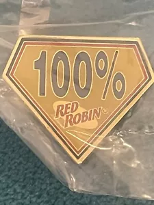 Prendedor de solapa Red Robin 100 % restaurantes raro de colección difícil de encontrar Yummmm - Imagen 1 de 1