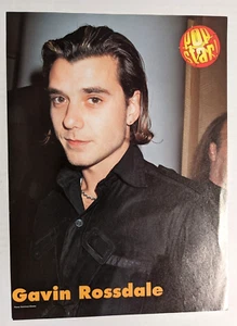 BUSH / GAVIN ROSSDALE / 1990'S MAGAZINE FULL PAGE PINUP POSTER CLIPPING (2) - Picture 1 of 1