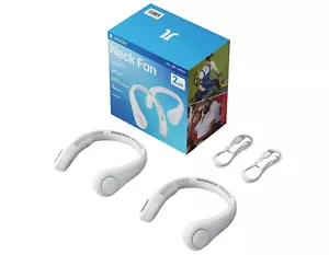 JISULIFE Portable Neck Fan, 2-pack - Picture 1 of 6
