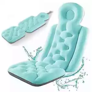 Full Body Bath Pillow Large Spa Cushion Shower Bathtub Tub Elastic Pillow Mat UK - Picture 1 of 11