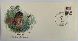 Fleetwood Sammlung Baby Wildtiere der 50 Staaten Georgia Fuchs Eichhörnchen (1) - Bild 1 von 2