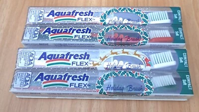 4 Cepillos de Dientes Aquafresh Flex Compactos Cerdas Suaves Importados de Alemania, SELLADOS Foto 1 de 4
