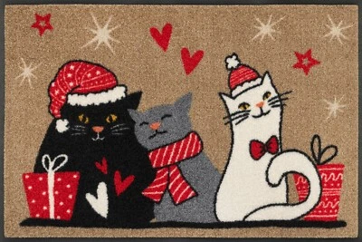 KLEEN-TEX wash+dry Fußmatte Design Cuddle Time Katzen  50x75 cm 064667 - Bild 1 von 2