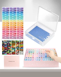 45pcs Diamond Art Storage Containers & Labels, Pink Gift Box, Organizing Kit - Picture 1 of 9